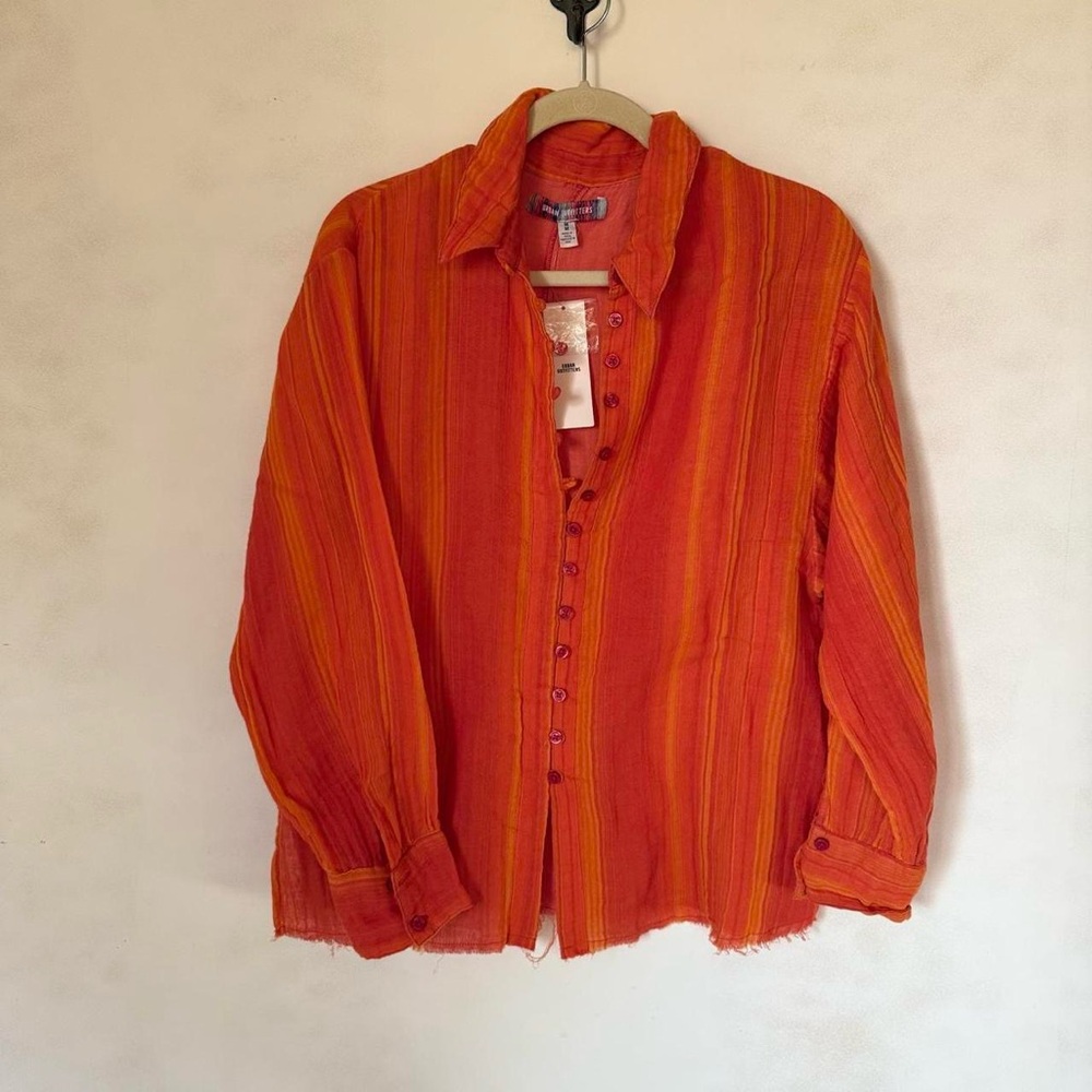 NEW Urban Outfitters Addison Button-Front Blouse - Medium
